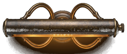 Brass Lamp On